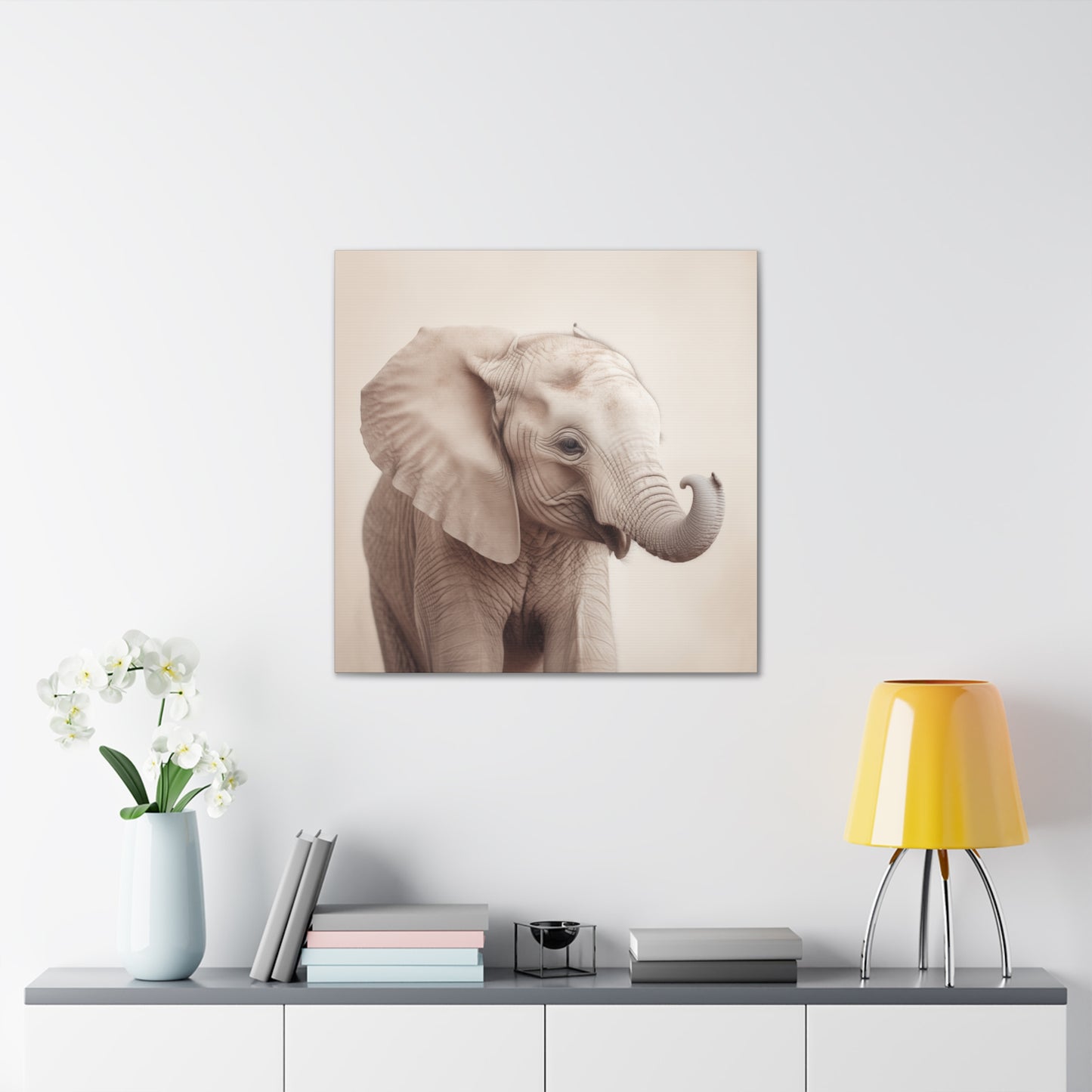 "Baby Elephant Portrait" Wall Art - Weave Got Gifts - Unique Gifts You Won’t Find Anywhere Else!