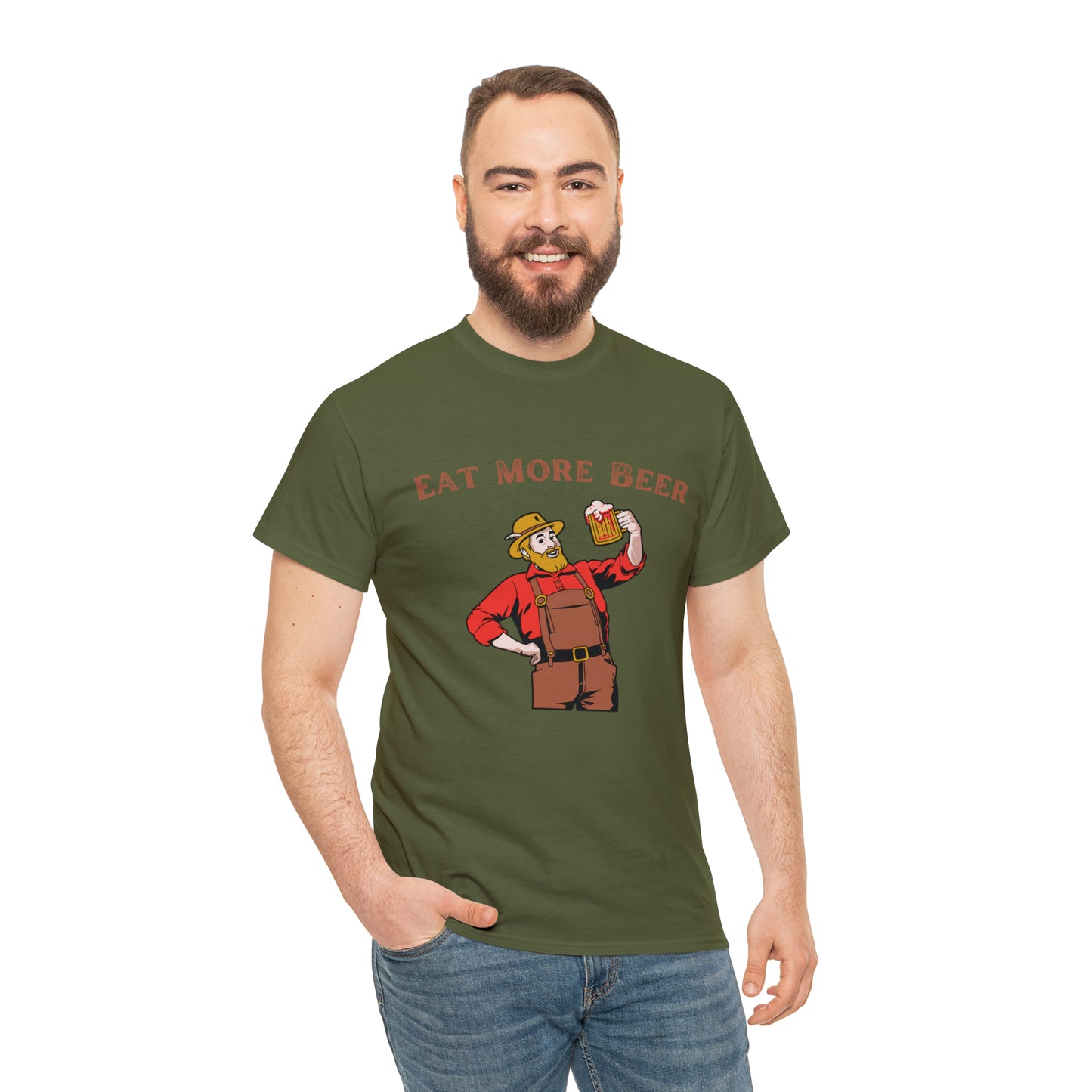 Funny lumberjack holding beer mug shirt
