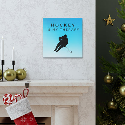 "Hockey Is My Therapy" Wall Art - Weave Got Gifts - Unique Gifts You Won’t Find Anywhere Else!