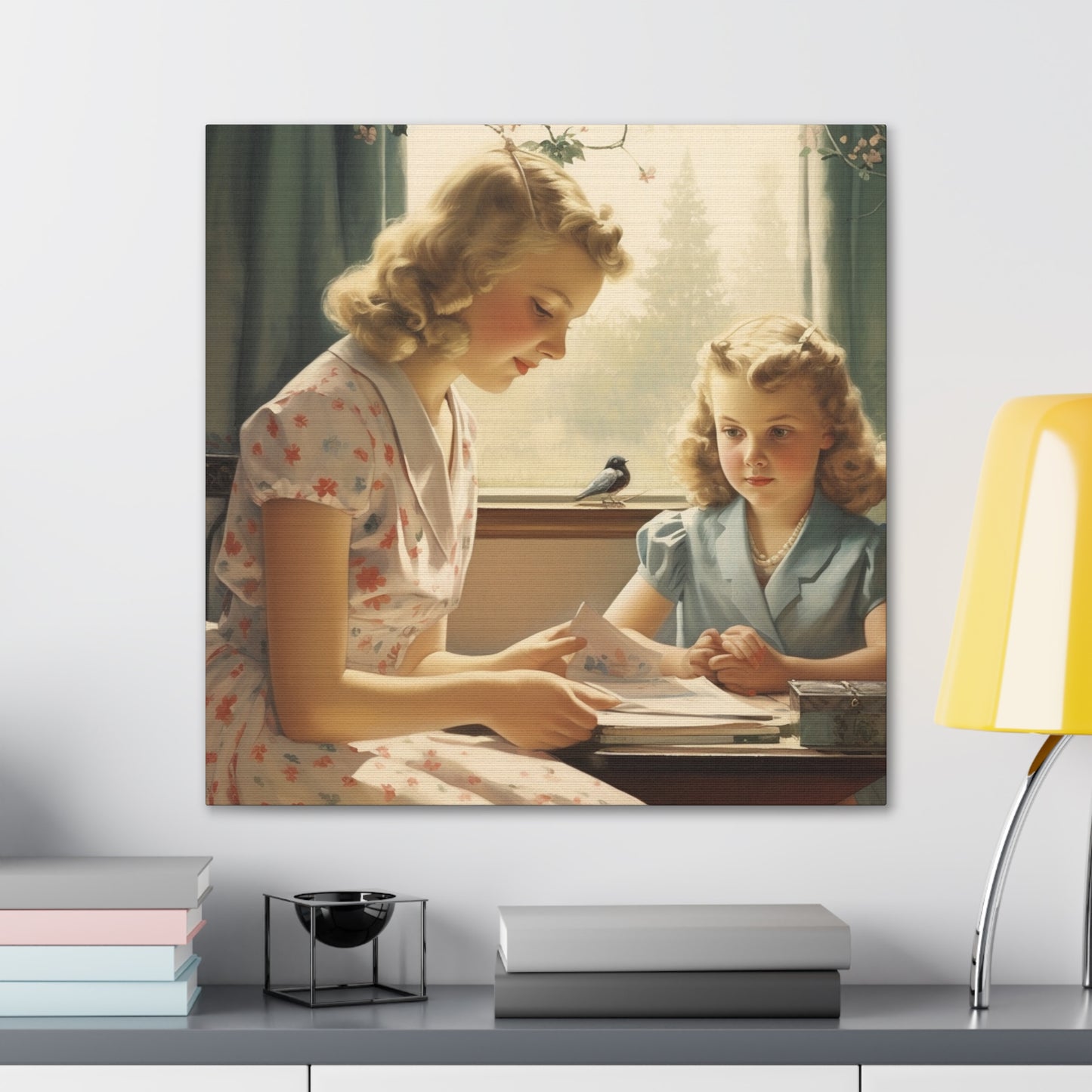 "Vintage Mother-Daughter Bond" Wall Art - Weave Got Gifts - Unique Gifts You Won’t Find Anywhere Else!