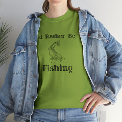 "Id Rather Be Fishing" T-Shirt - Weave Got Gifts - Unique Gifts You Won’t Find Anywhere Else!