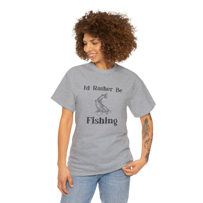 "Id Rather Be Fishing" T-Shirt - Weave Got Gifts - Unique Gifts You Won’t Find Anywhere Else!