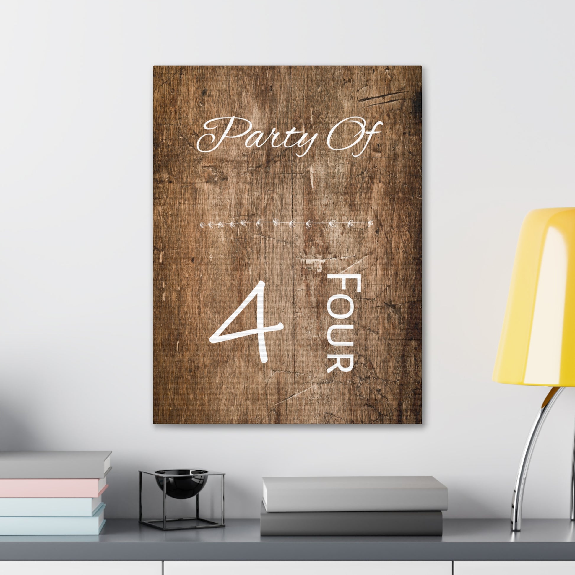 "Party Of 4" Wall Art - Weave Got Gifts - Unique Gifts You Won’t Find Anywhere Else!