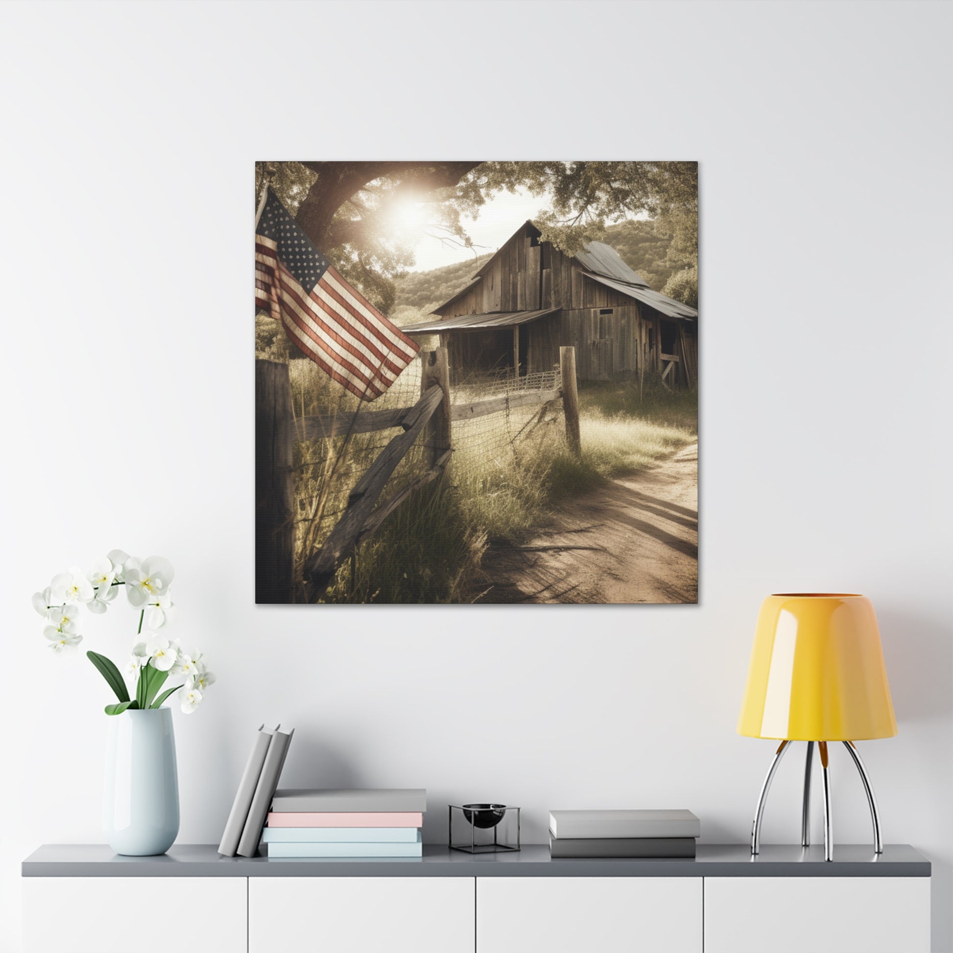 "Rustic American Farm" Wall Art - Weave Got Gifts - Unique Gifts You Won’t Find Anywhere Else!
