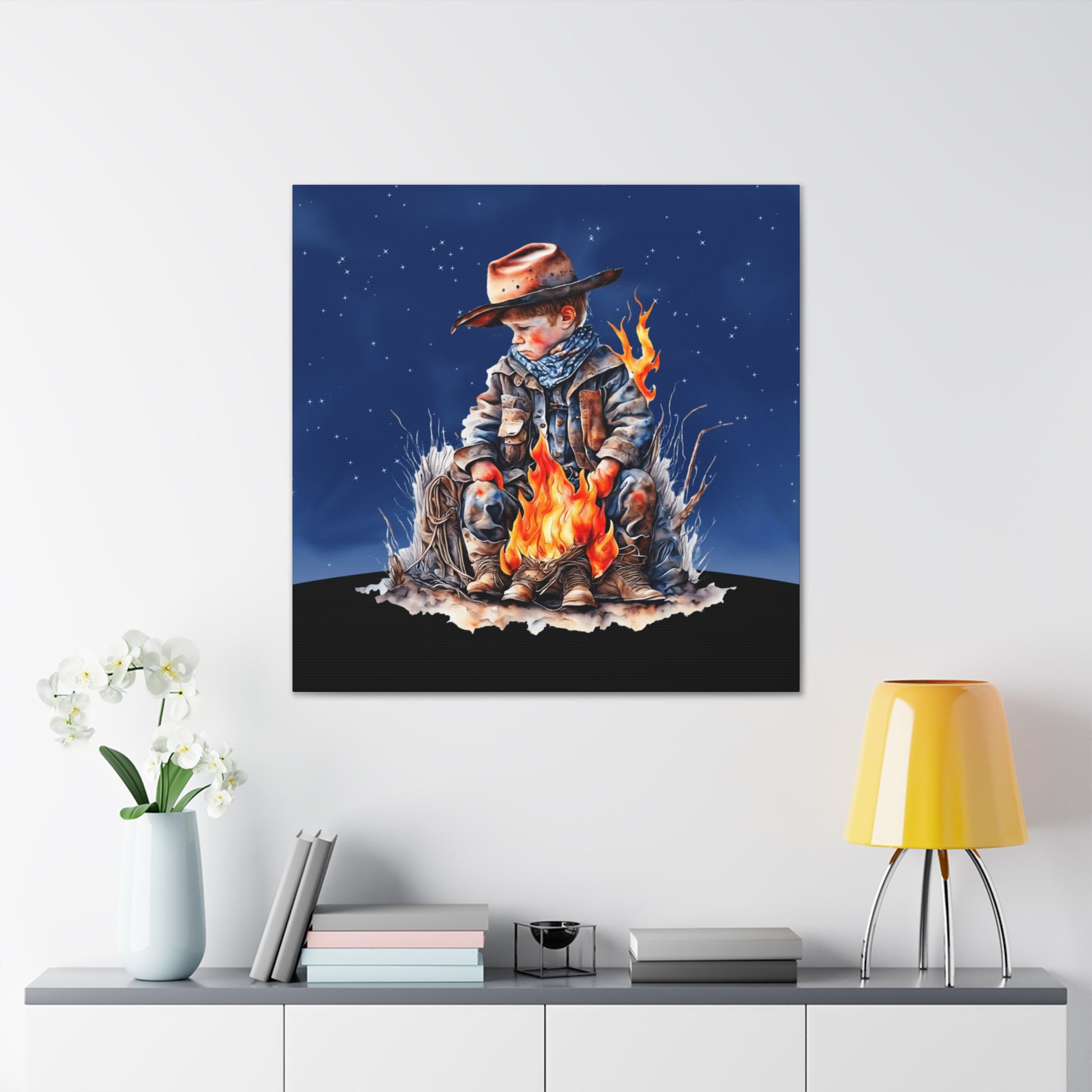 "Starry Night Cowboy" Wall Art - Weave Got Gifts - Unique Gifts You Won’t Find Anywhere Else!