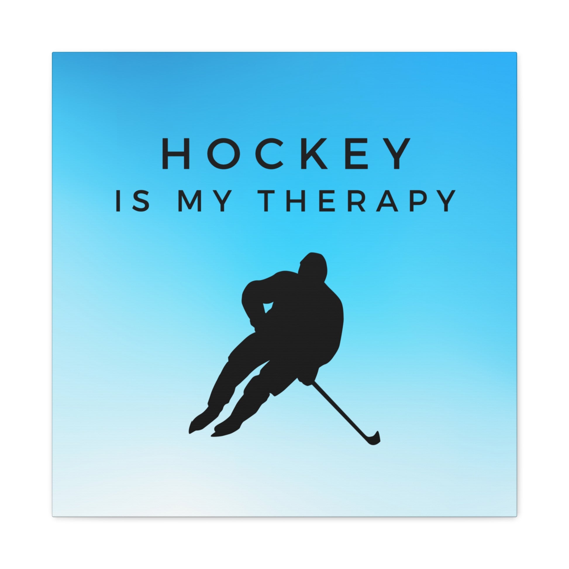 Bold hockey is my therapy wall art for hockey enthusiasts
