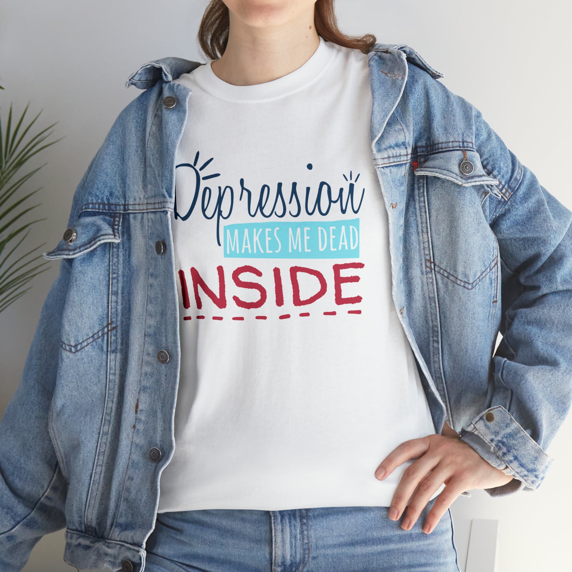 "Depression Makes Me Dead Inside" T-Shirt - Weave Got Gifts - Unique Gifts You Won’t Find Anywhere Else!