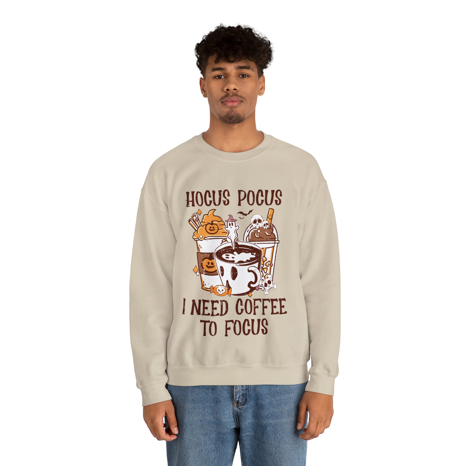 "Hocus Pocus I Need Coffee To Focus" Sweatshirt - Weave Got Gifts - Unique Gifts You Won’t Find Anywhere Else!