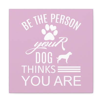 Charming dog lover decor featuring pink and white design
