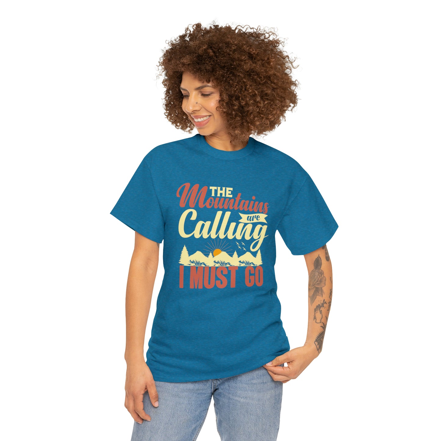 "The Mountains Are Calling" T-Shirt - Weave Got Gifts - Unique Gifts You Won’t Find Anywhere Else!