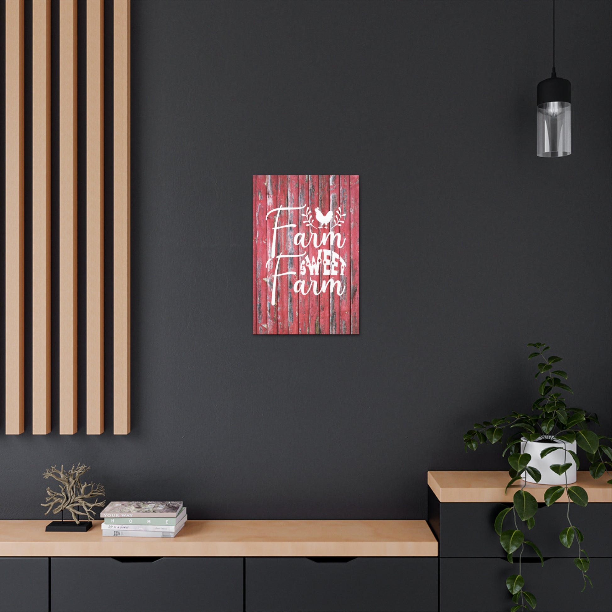 Country-style wall art for kitchens or entryways
