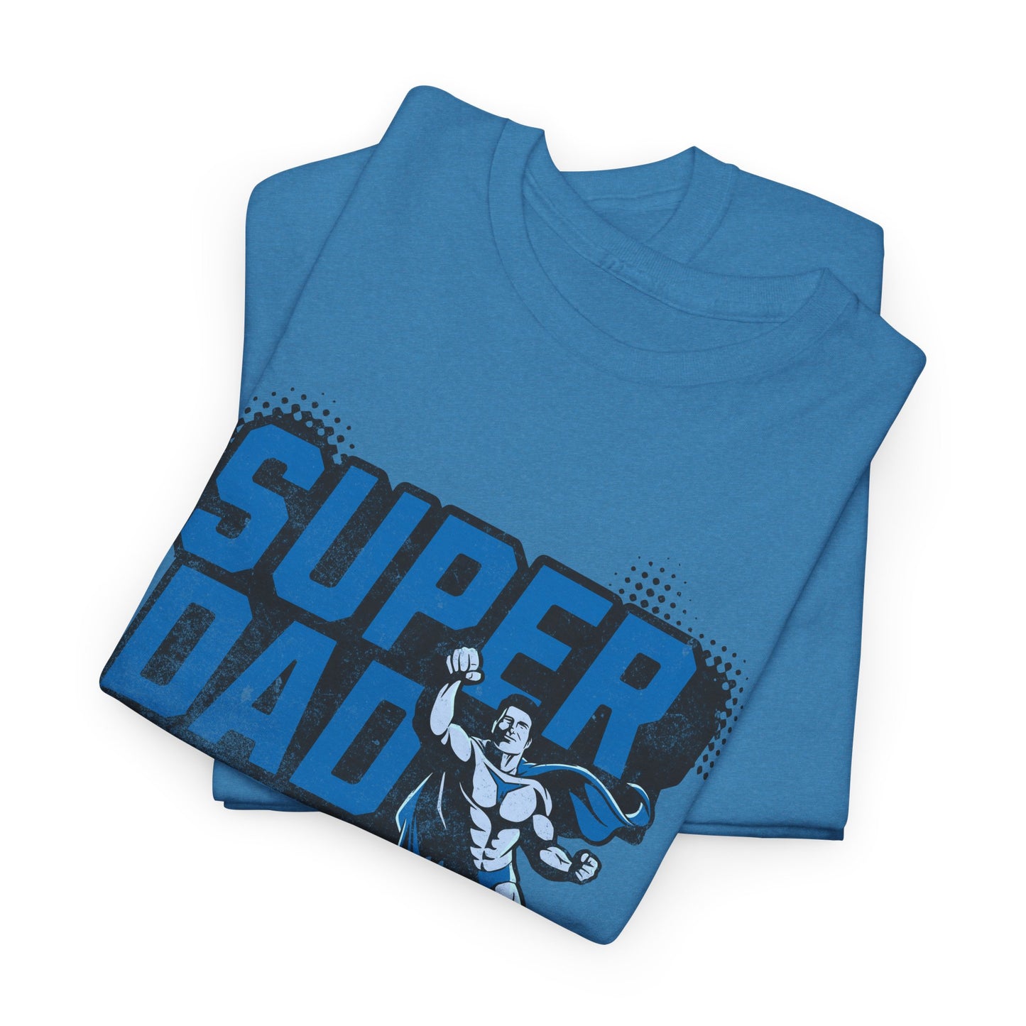 heroic dad shirt blue design

