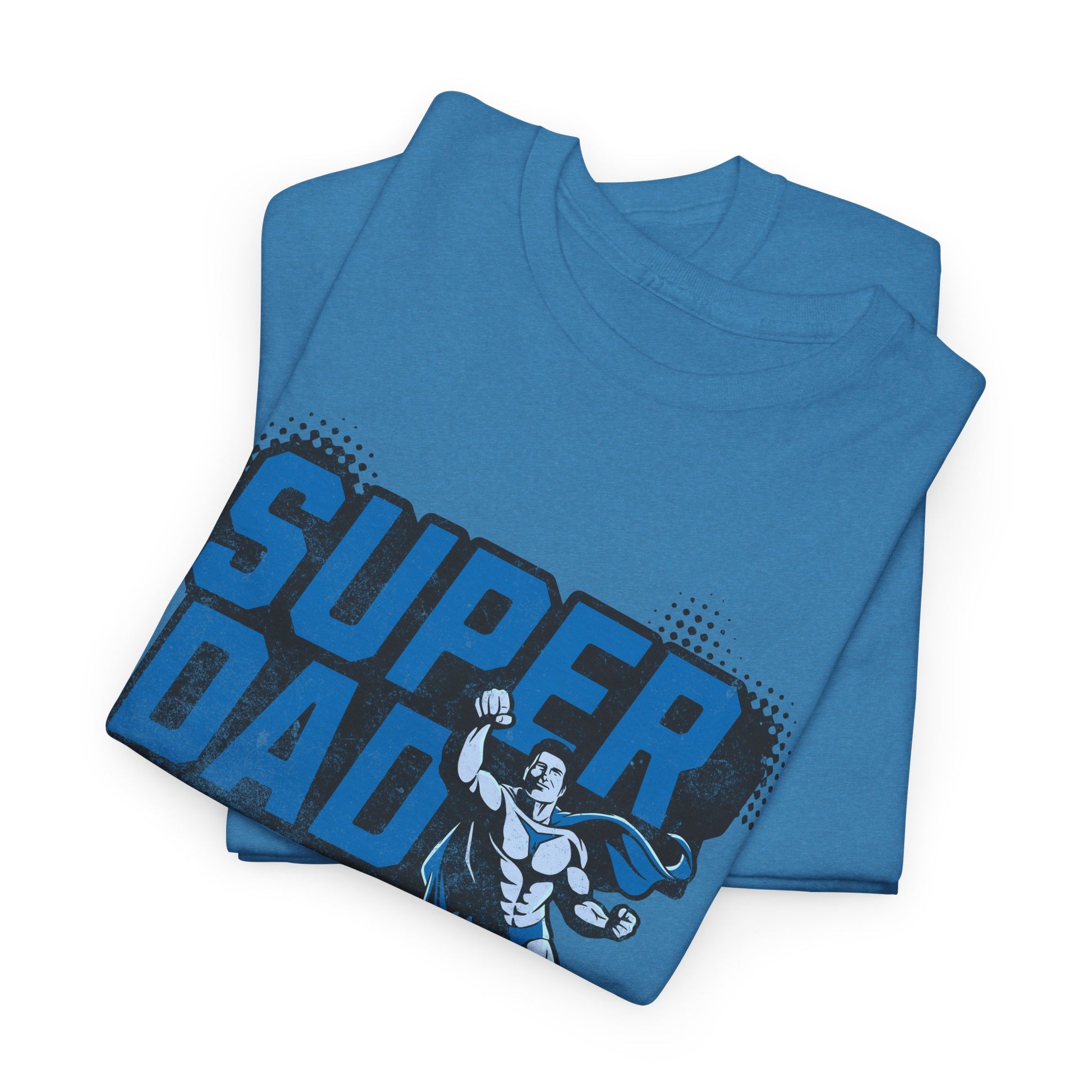 heroic dad shirt blue design

