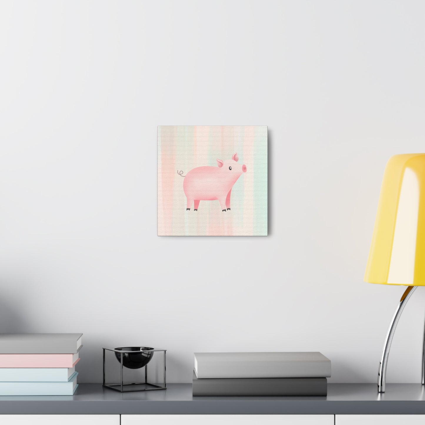"Cute Pig" Nursery Wall Art - Weave Got Gifts - Unique Gifts You Won’t Find Anywhere Else!
