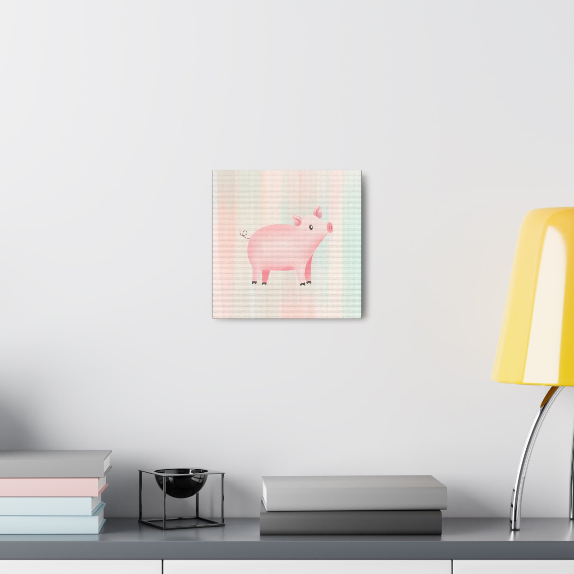 "Cute Pig" Nursery Wall Art - Weave Got Gifts - Unique Gifts You Won’t Find Anywhere Else!