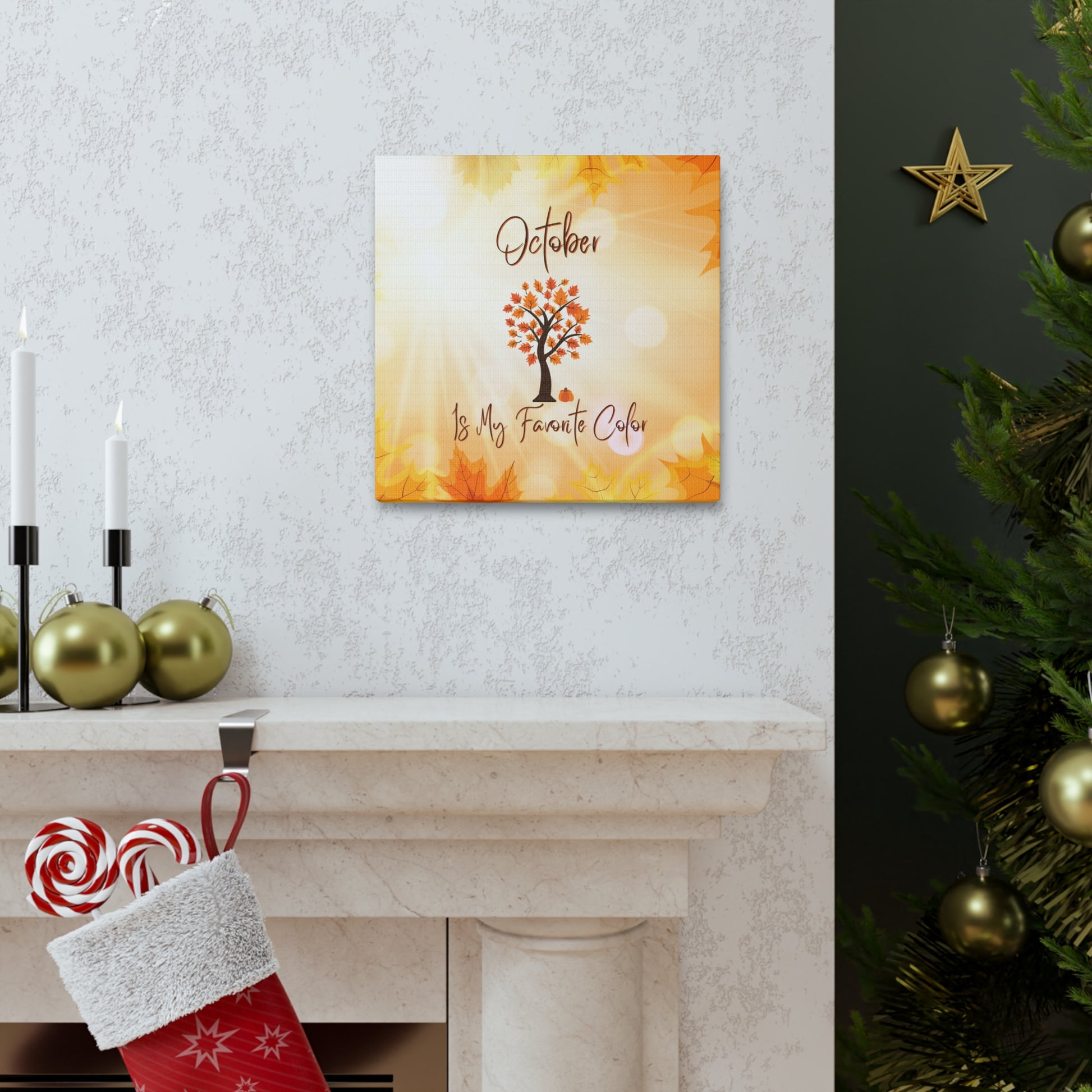 "October Is My Favorite Color" Wall Art - Weave Got Gifts - Unique Gifts You Won’t Find Anywhere Else!