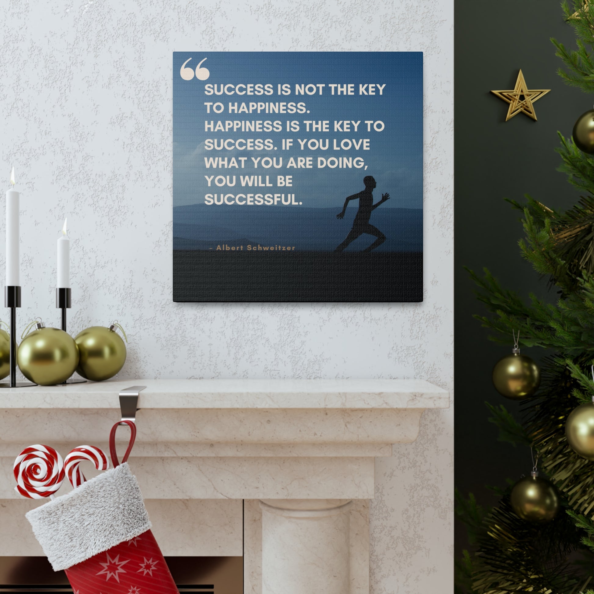 Modern happy art prints for home office decor
