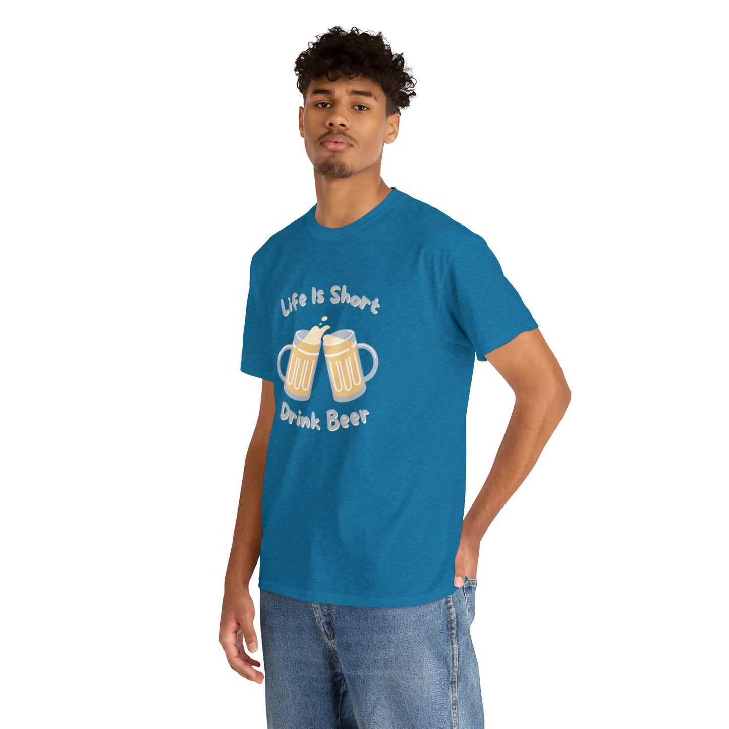 "Life Is Short, Drink Beer" T-Shirt - Weave Got Gifts - Unique Gifts You Won’t Find Anywhere Else!