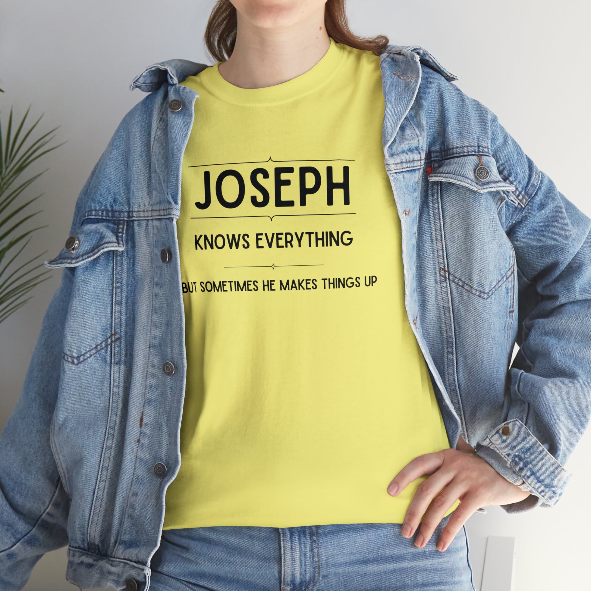 "Joseph Knows Everything" T-Shirt - Weave Got Gifts - Unique Gifts You Won’t Find Anywhere Else!