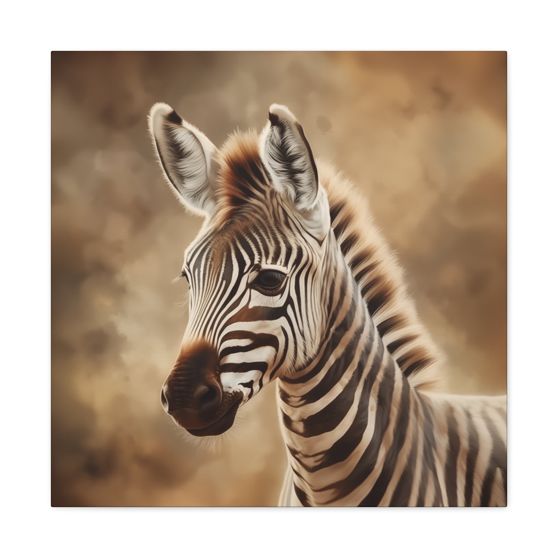 "Baby Zebra Portrait" Wall Art - Weave Got Gifts - Unique Gifts You Won’t Find Anywhere Else!
