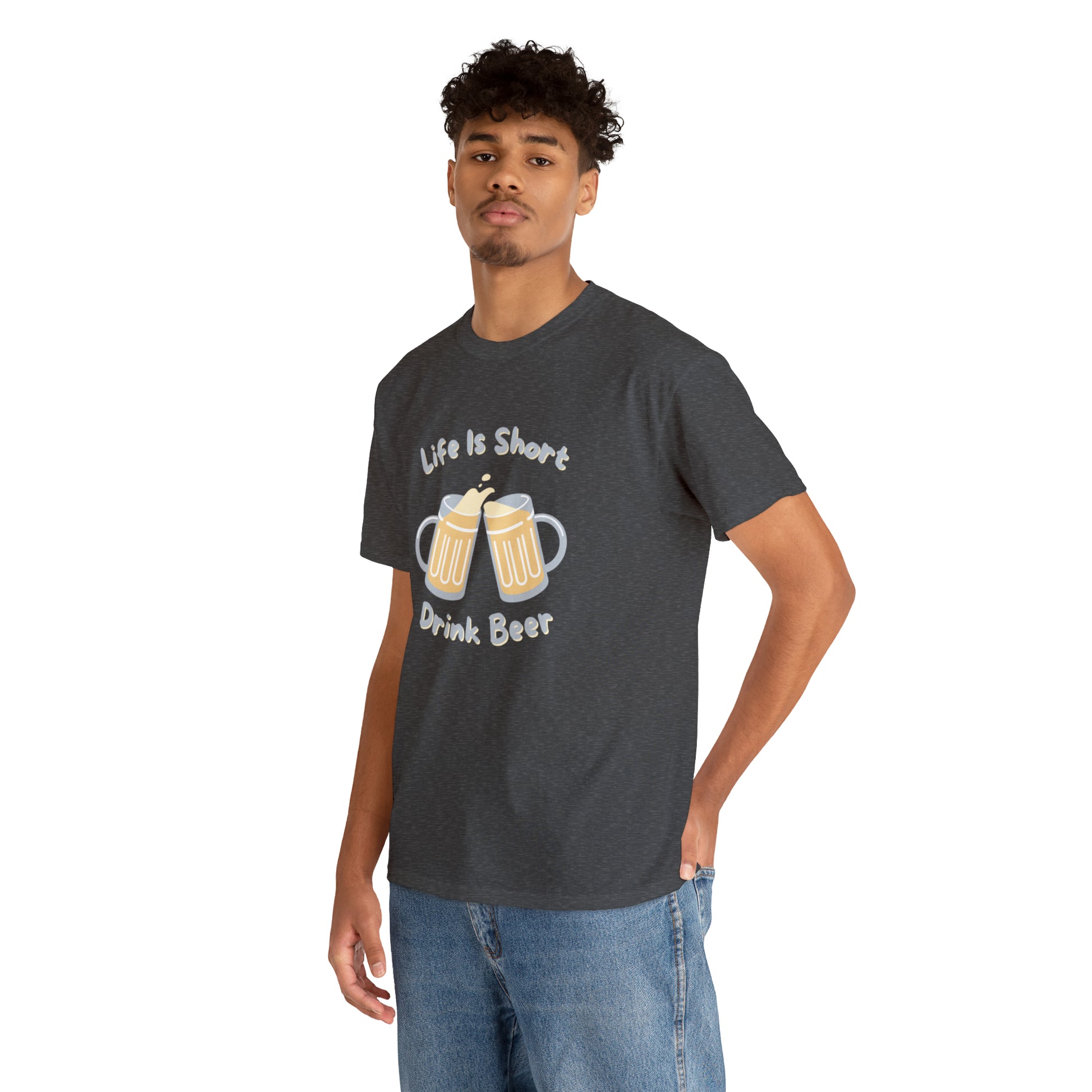 "Life Is Short, Drink Beer" T-Shirt - Weave Got Gifts - Unique Gifts You Won’t Find Anywhere Else!