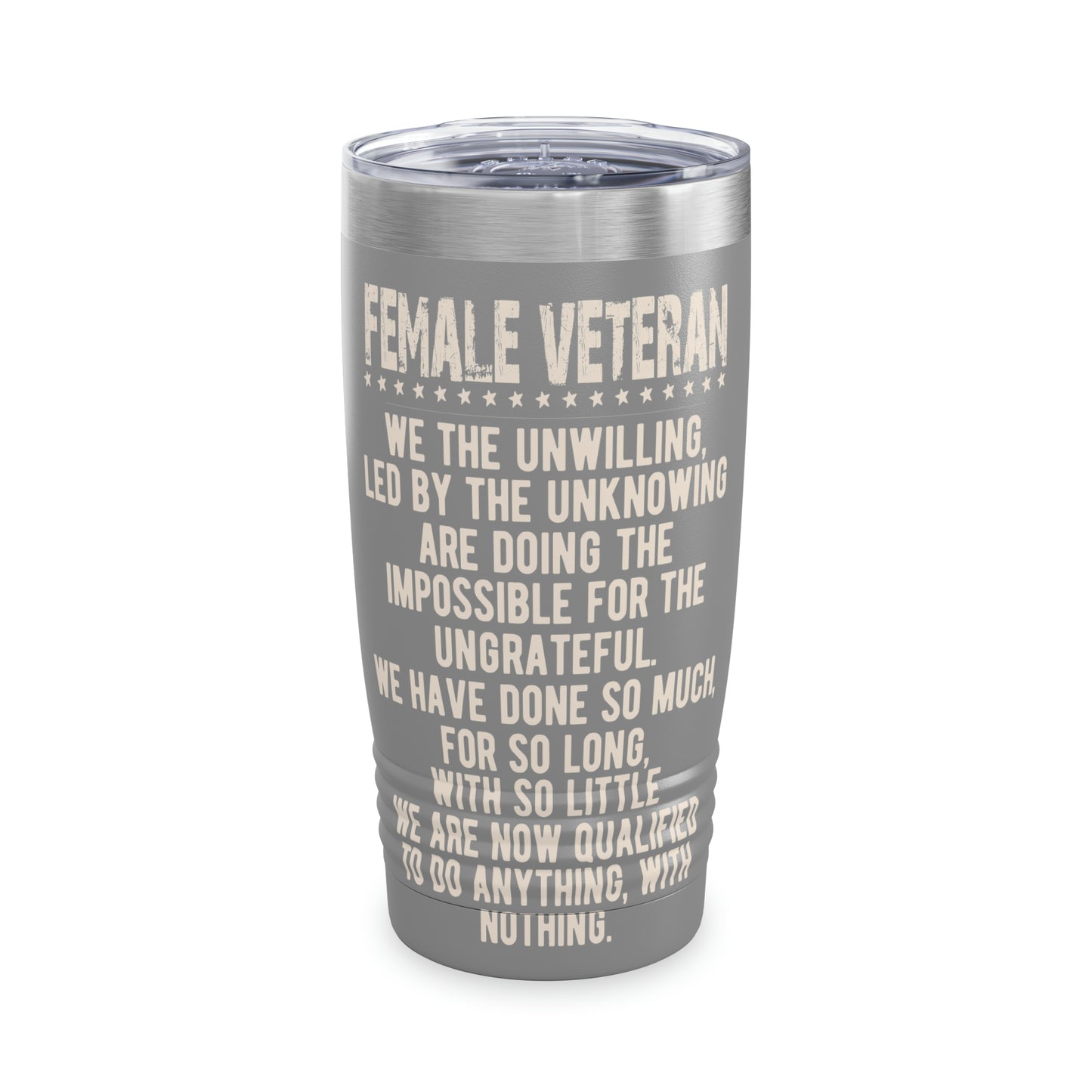 "Female Veteran" Tumbler - Weave Got Gifts - Unique Gifts You Won’t Find Anywhere Else!