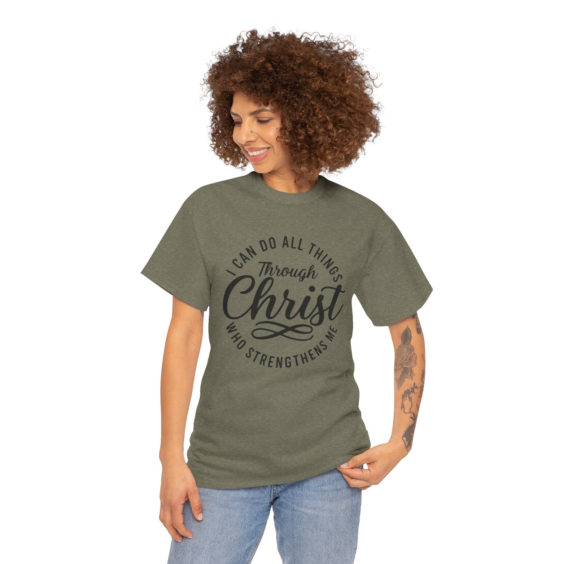 I can do all things through Christ t-shirt for Christians