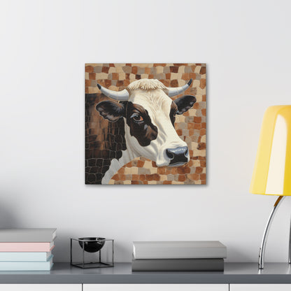"Rustic Cow Gaze" Wall Art - Weave Got Gifts - Unique Gifts You Won’t Find Anywhere Else!