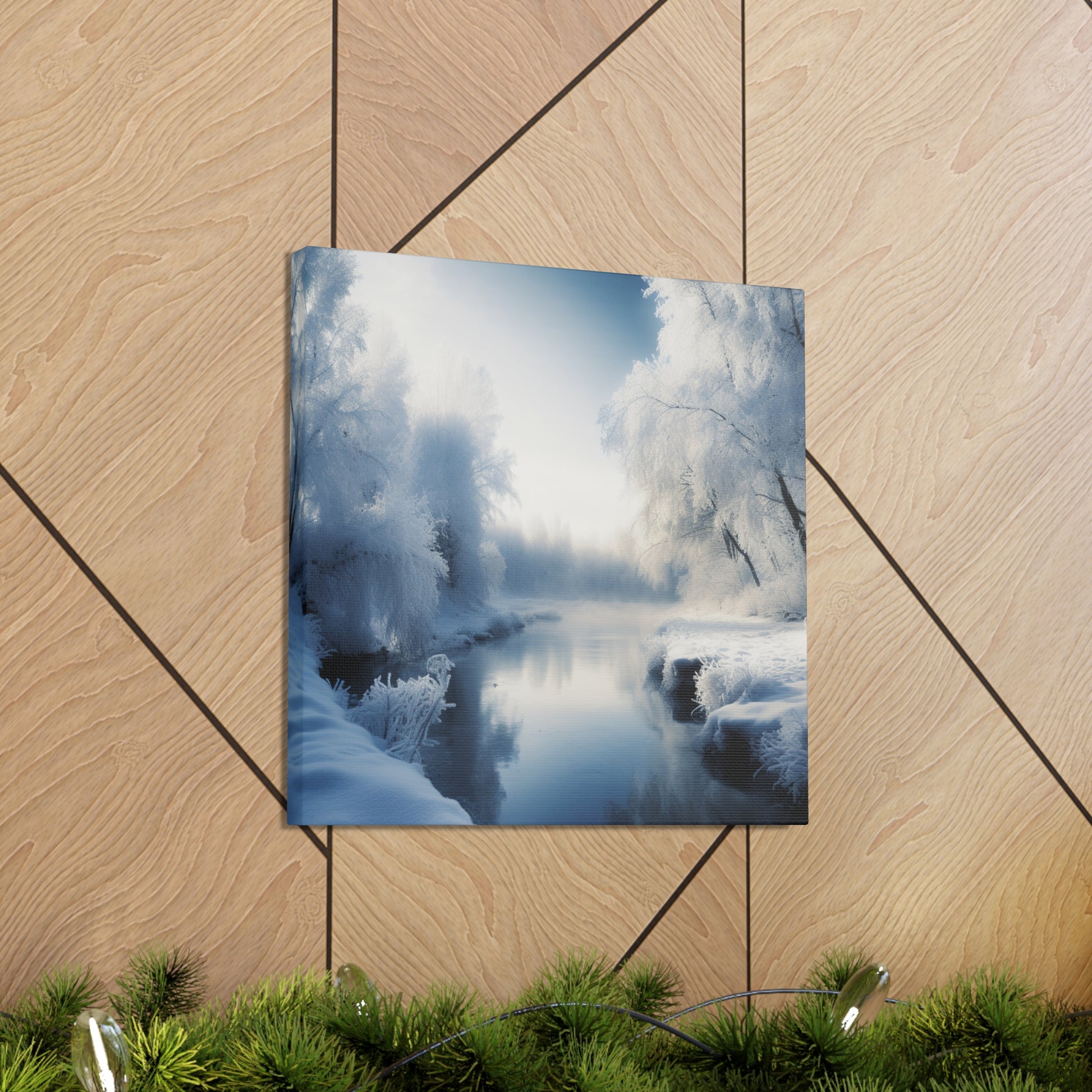 "Winter Wonderland By The Creek" Wall Art - Weave Got Gifts - Unique Gifts You Won’t Find Anywhere Else!