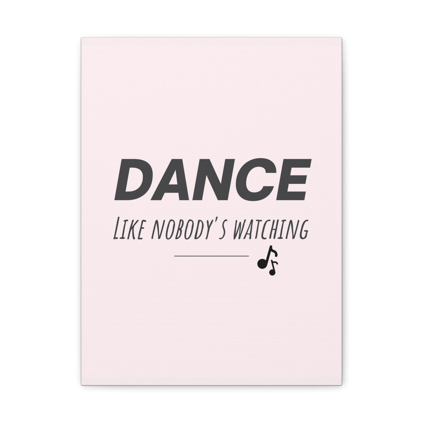Inspirational dance wall decor.