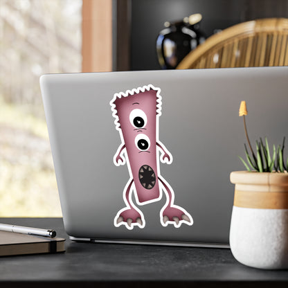 "Two-Eyed Monster" Kiss-Cut Vinyl Decals - Weave Got Gifts - Unique Gifts You Won’t Find Anywhere Else!