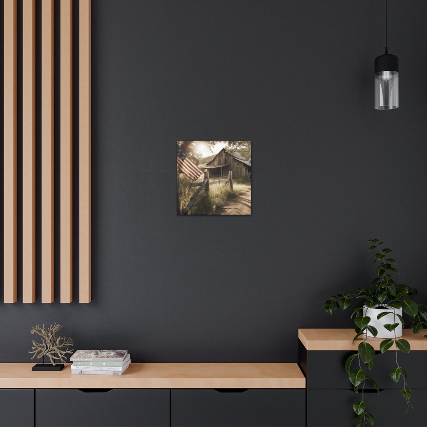 "Rustic American Farm" Wall Art - Weave Got Gifts - Unique Gifts You Won’t Find Anywhere Else!