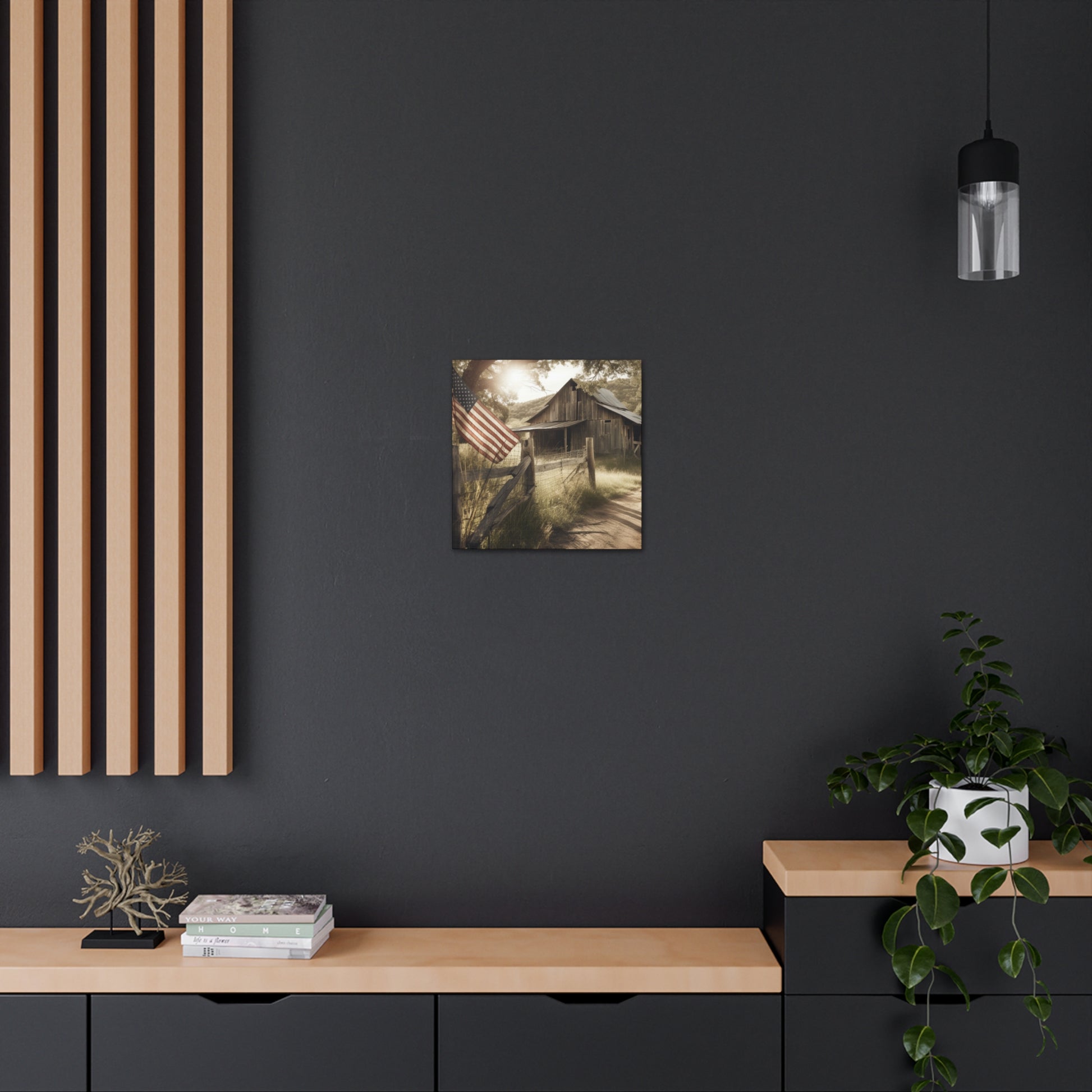 "Rustic American Farm" Wall Art - Weave Got Gifts - Unique Gifts You Won’t Find Anywhere Else!
