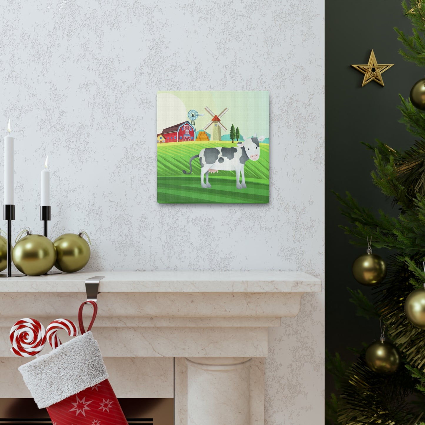 "Cow On A Farm" Kids Wall Art - Weave Got Gifts - Unique Gifts You Won’t Find Anywhere Else!