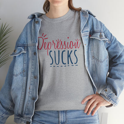 "Depression Sucks" T-Shirt - Weave Got Gifts - Unique Gifts You Won’t Find Anywhere Else!