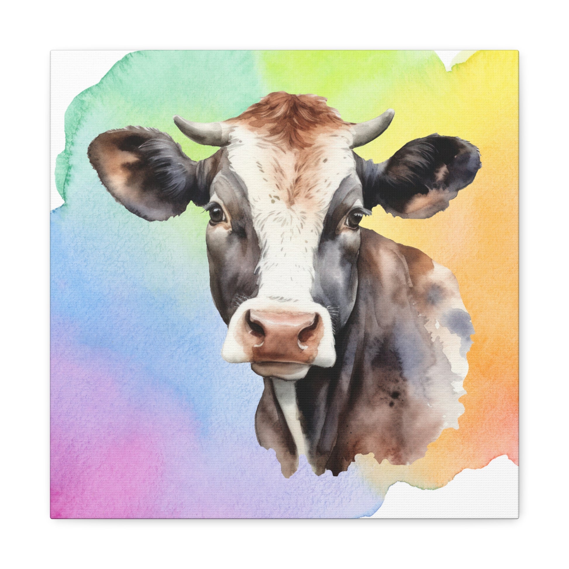 "Vibrant Color Cow" Wall Art - Weave Got Gifts - Unique Gifts You Won’t Find Anywhere Else!