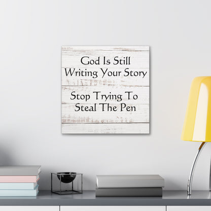 Christian wall art with motivational quote

