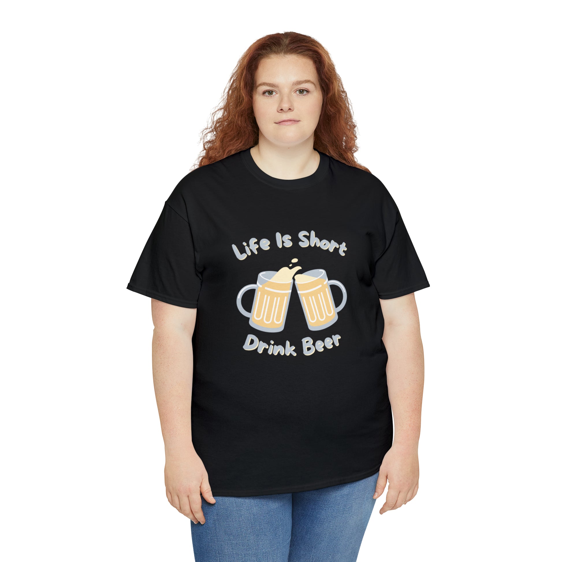 "Life Is Short, Drink Beer" T-Shirt - Weave Got Gifts - Unique Gifts You Won’t Find Anywhere Else!