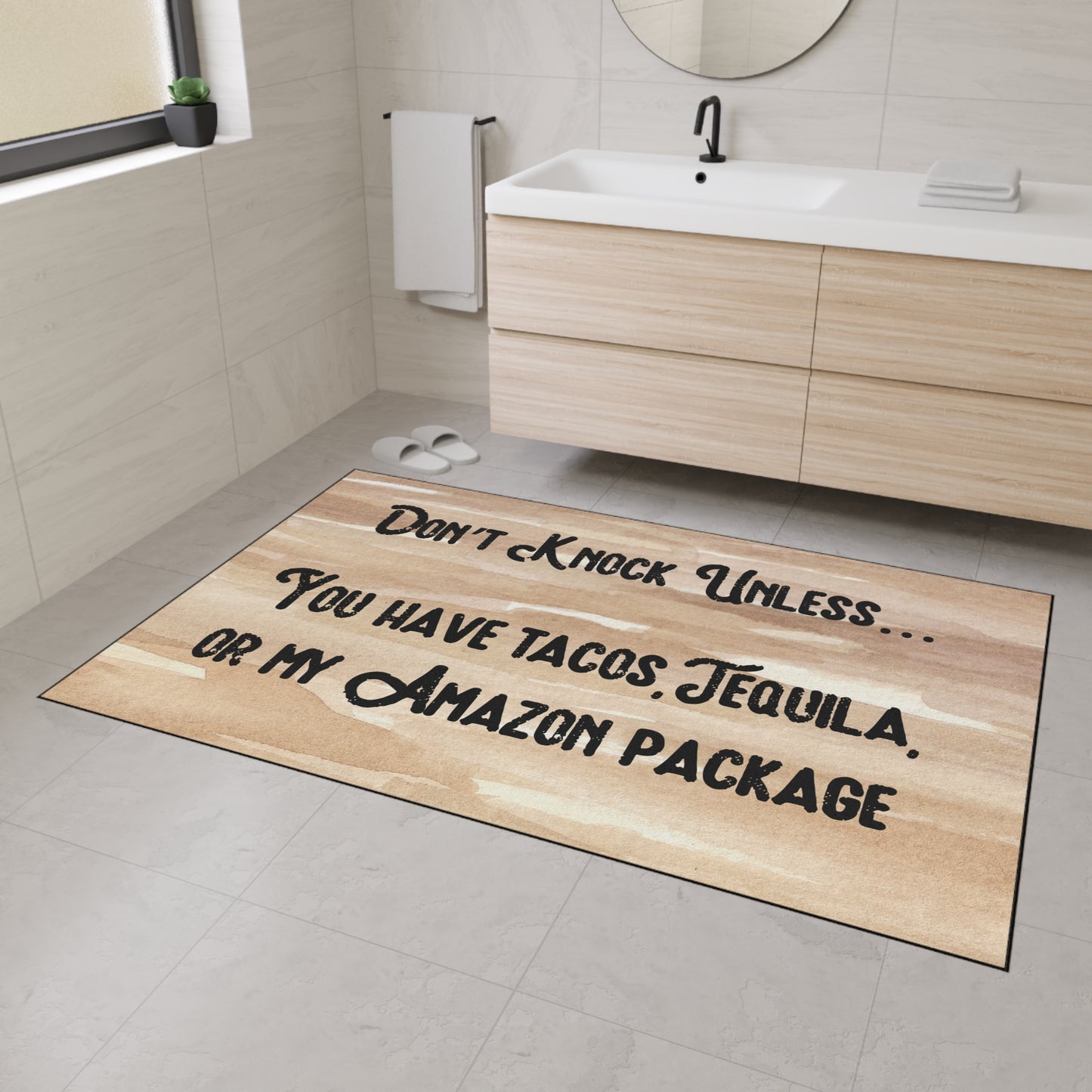 "Don't Knock Unless...." Door Mat - Weave Got Gifts - Unique Gifts You Won’t Find Anywhere Else!