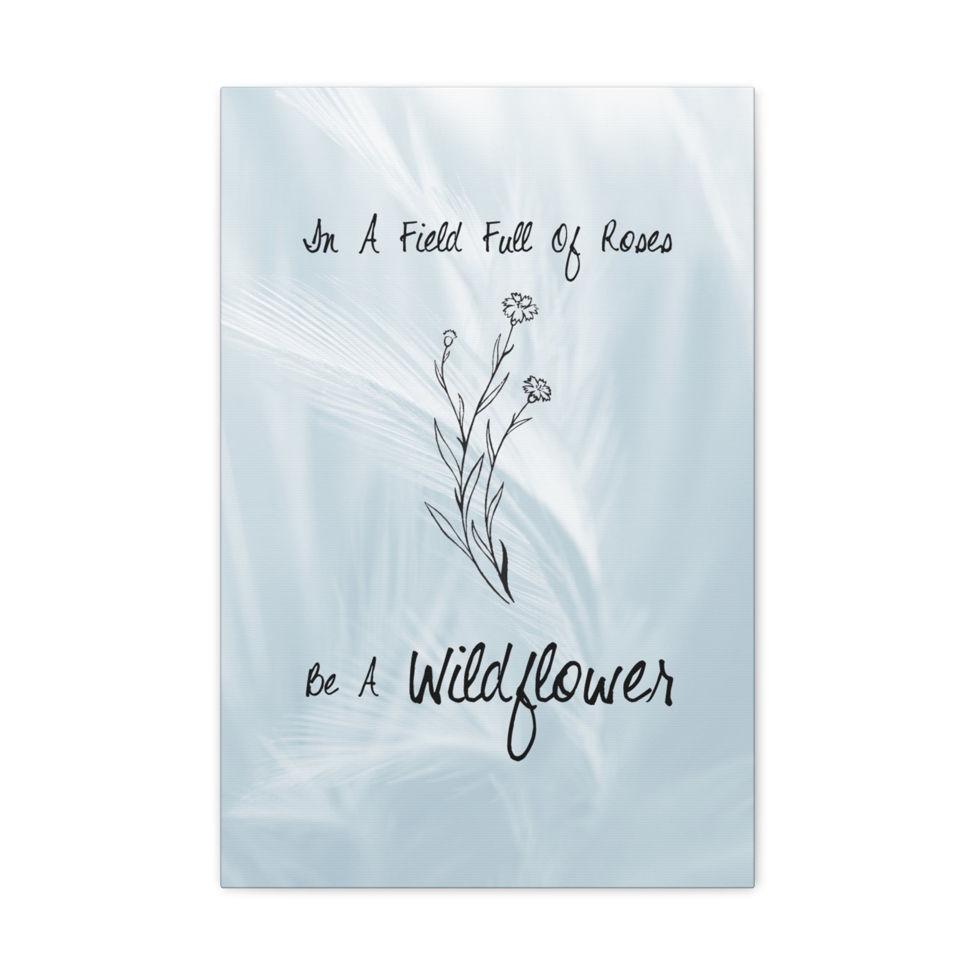 Modern wall art featuring simple floral prints on canvas
