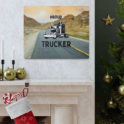 "Proud Trucker" Wall Art - Weave Got Gifts - Unique Gifts You Won’t Find Anywhere Else!