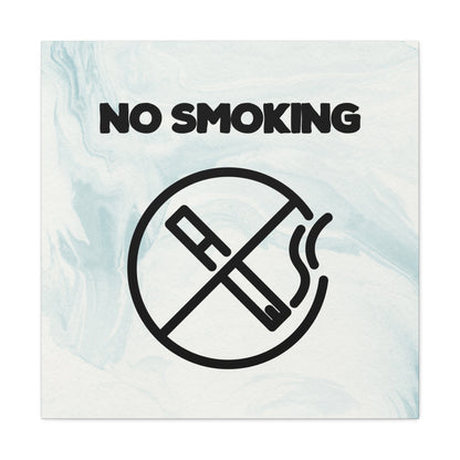 Wall art promoting a smoke-free zone
