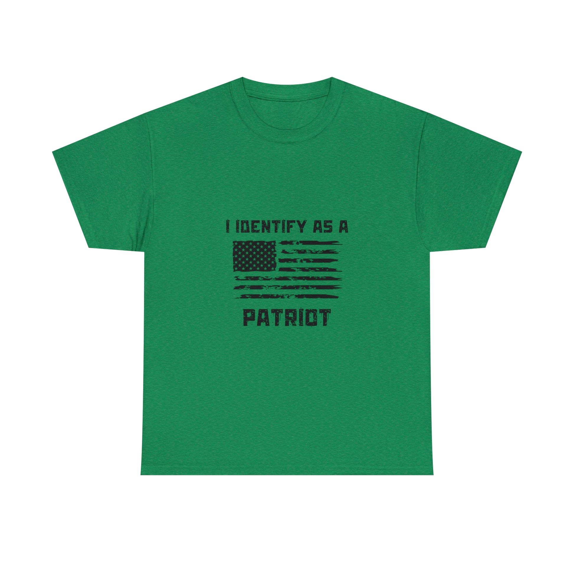 Black grunge-style American flag t-shirt for patriots
