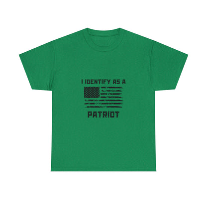 Black grunge-style American flag t-shirt for patriots
