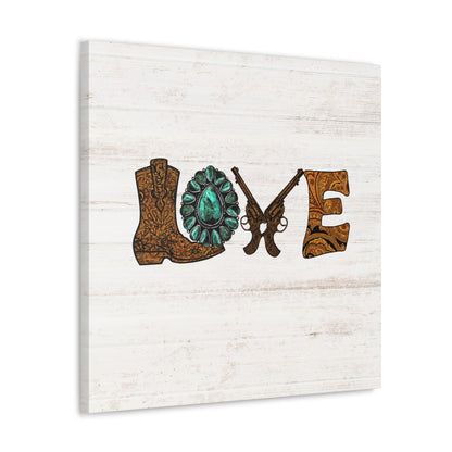 "Wild West Love" Canvas Wall Art Print - Weave Got Gifts - Unique Gifts You Won’t Find Anywhere Else!