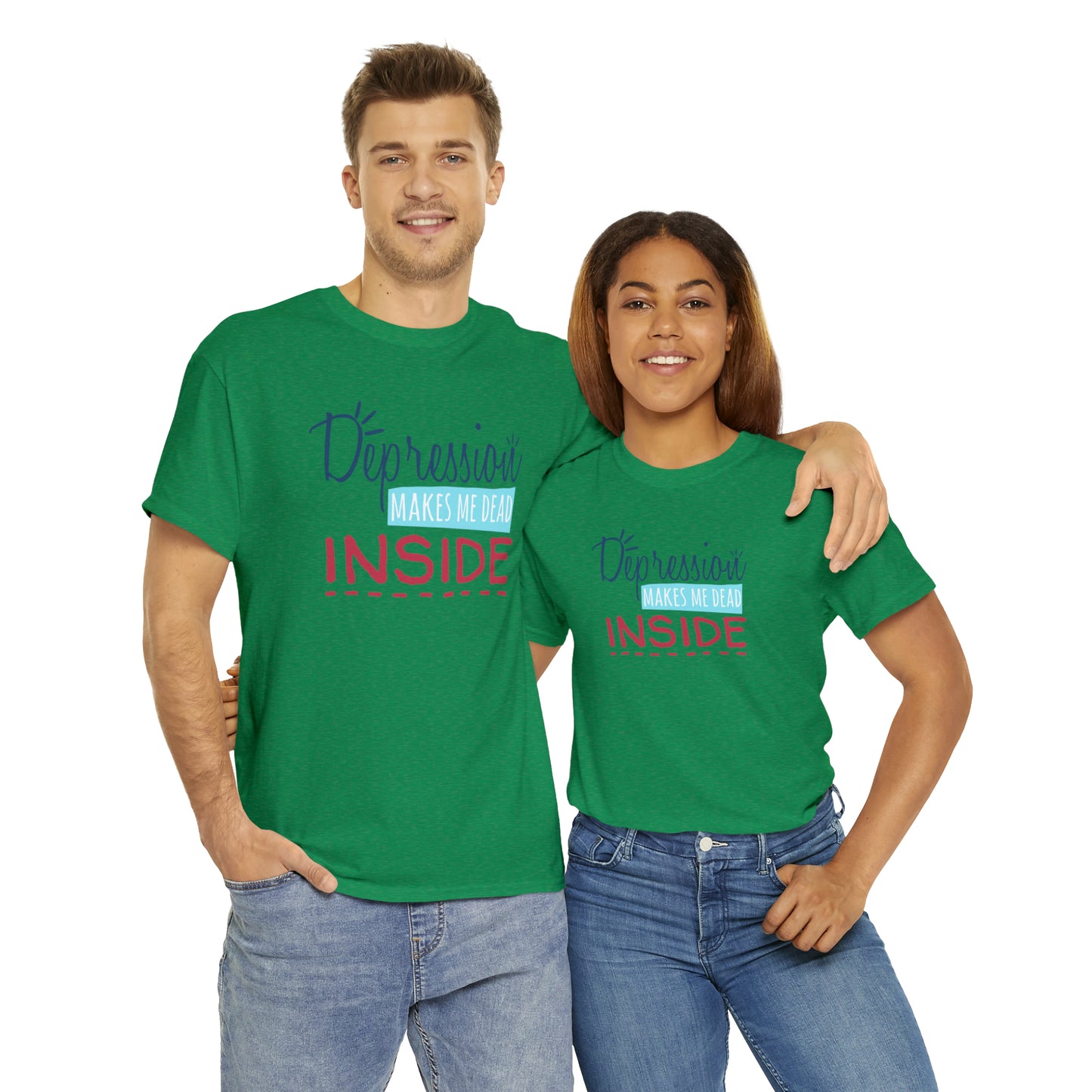 "Depression Makes Me Dead Inside" T-Shirt - Weave Got Gifts - Unique Gifts You Won’t Find Anywhere Else!