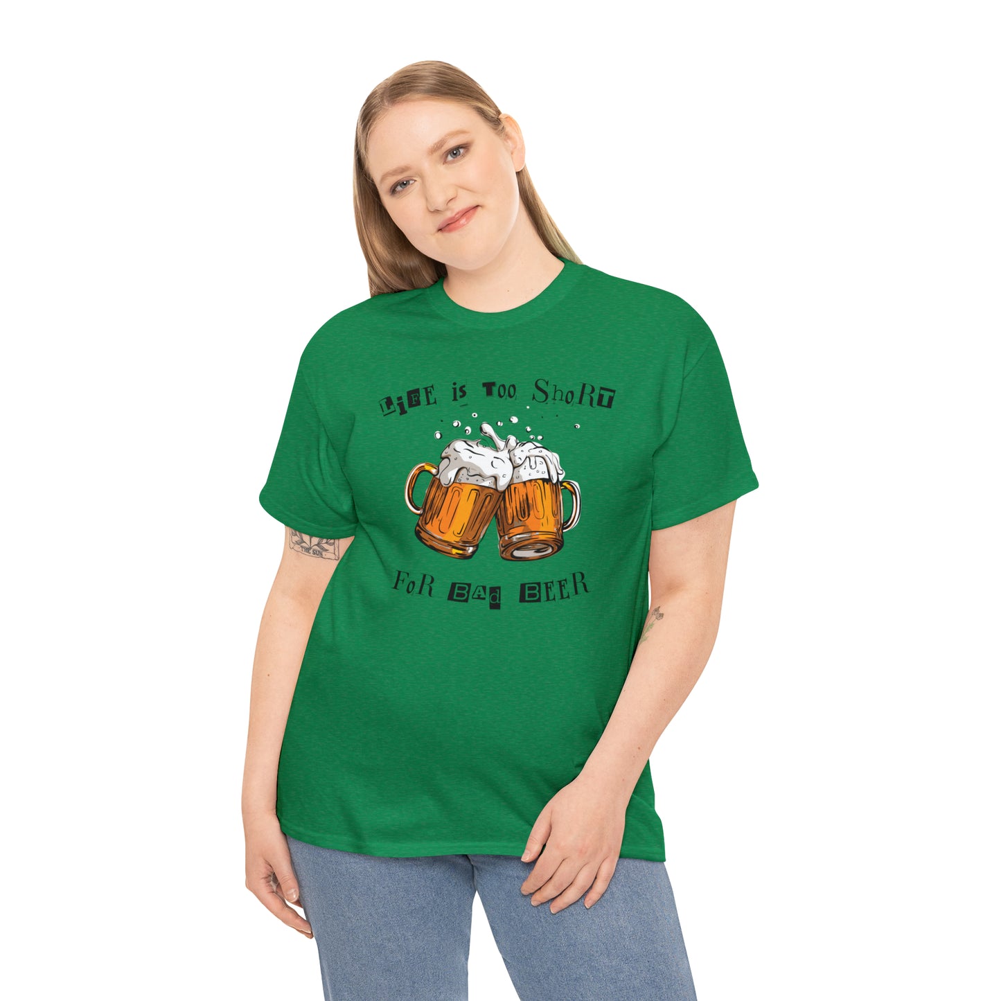 "Life Is Too Short for Bad Beer" T-Shirt - Weave Got Gifts - Unique Gifts You Won’t Find Anywhere Else!