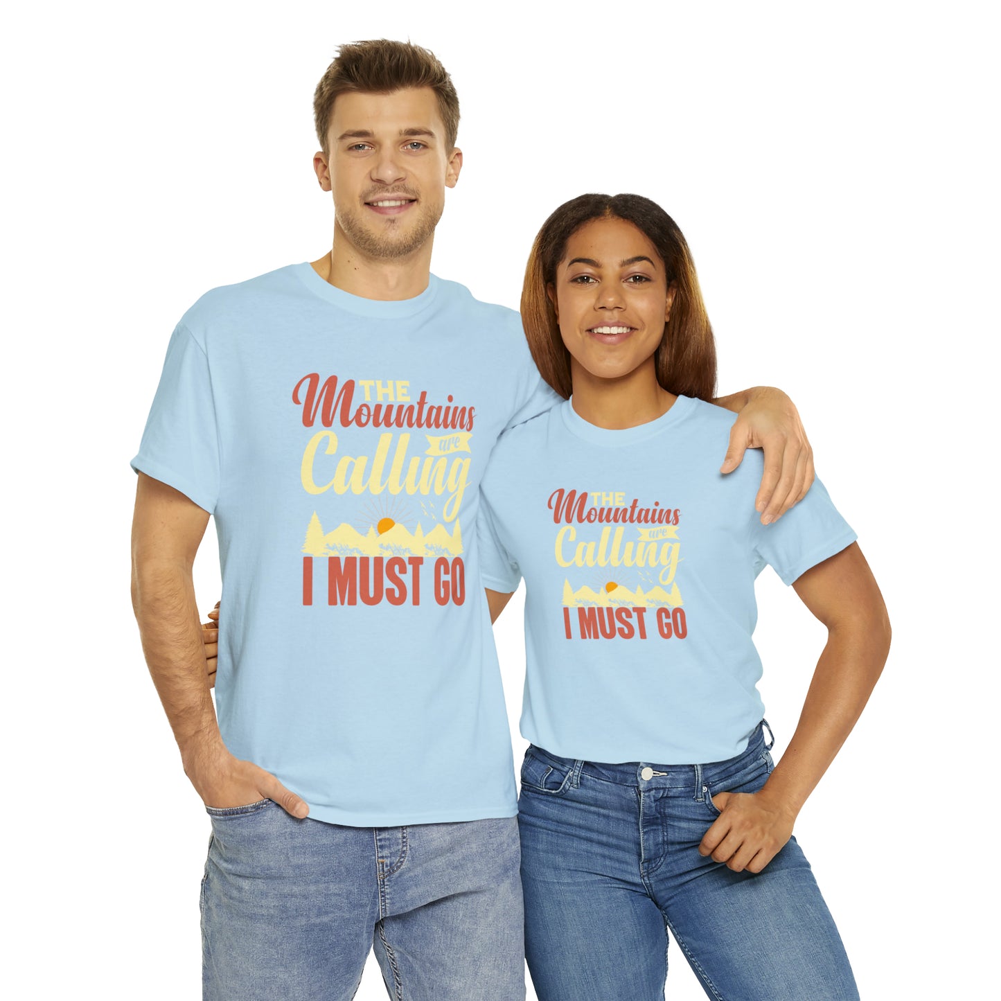 "The Mountains Are Calling" T-Shirt - Weave Got Gifts - Unique Gifts You Won’t Find Anywhere Else!
