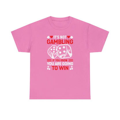 Sarcastic gambling quote t-shirt for poker enthusiasts
