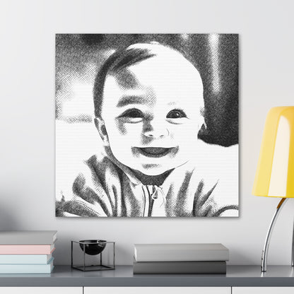 "Baby Photo Drawing" Custom Wall Art - Weave Got Gifts - Unique Gifts You Won’t Find Anywhere Else!